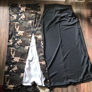 2 maxi skirts